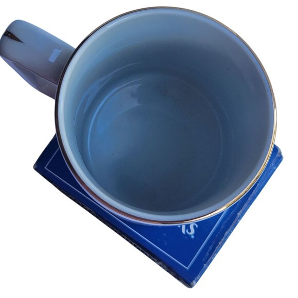 Norman Rockwell River Pilot Porcelain Tankard Gold Trim Long John Silver Promoti - Picture 5 of 8